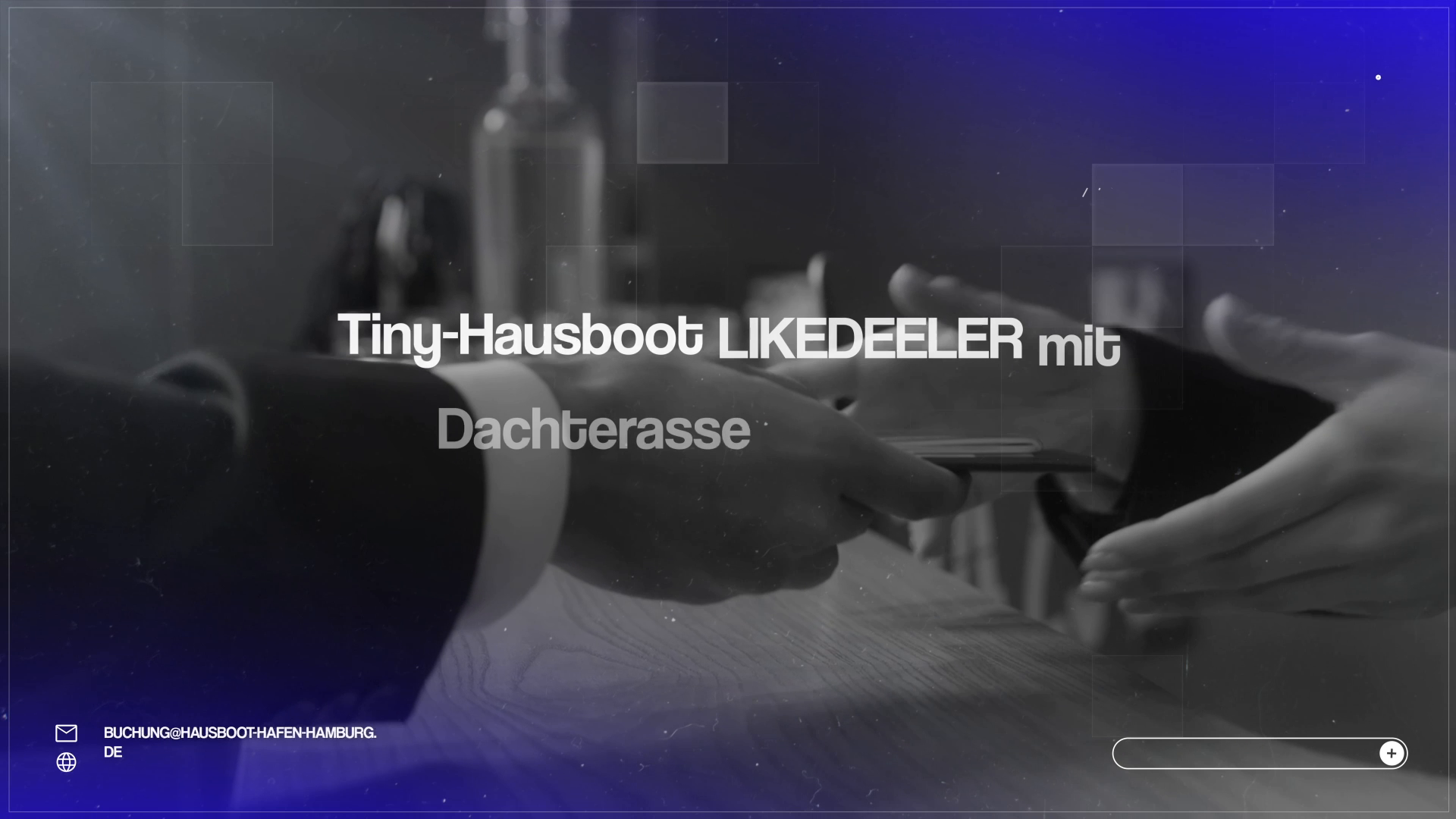 "Entdecke das Tiny-Hausboot LIKEDEELER in Hamburg: Dachterrasse & Kamin!"