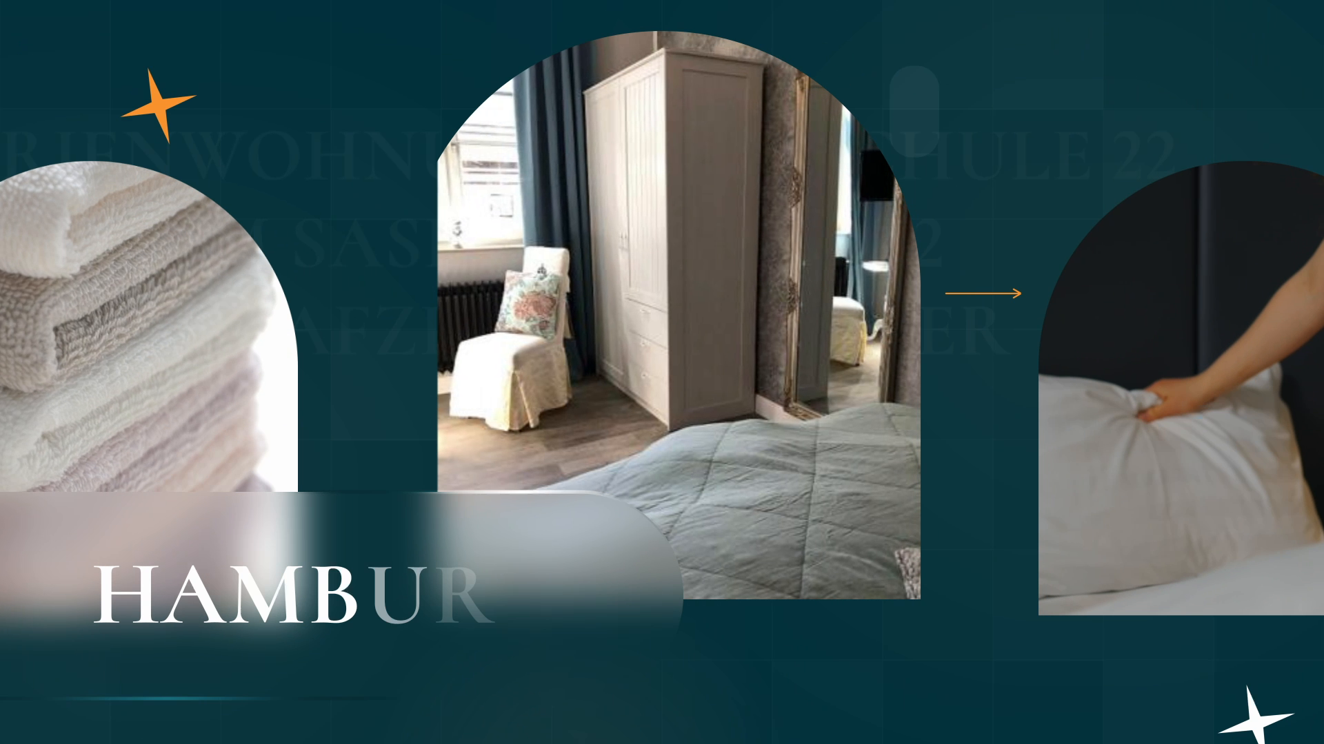 "Ferienwohnung Alte Schule 22: Hochwertige 2 Schlafzimmer & Bäder am Saseler Markt in Hamburg"