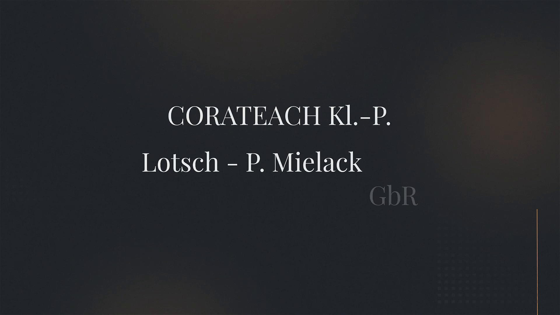 "CORATEACH Kl.-P. Lotsch - P. Mielack GbR: Innovative Lösungen aus Berlin"